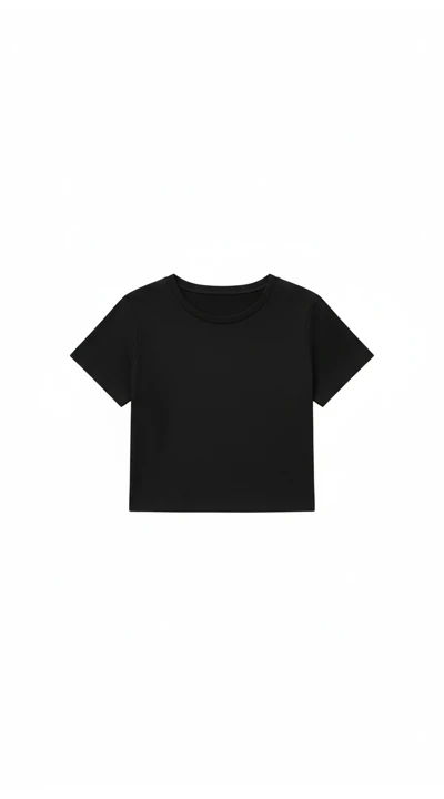 Reference black short-sleeved T-shirt